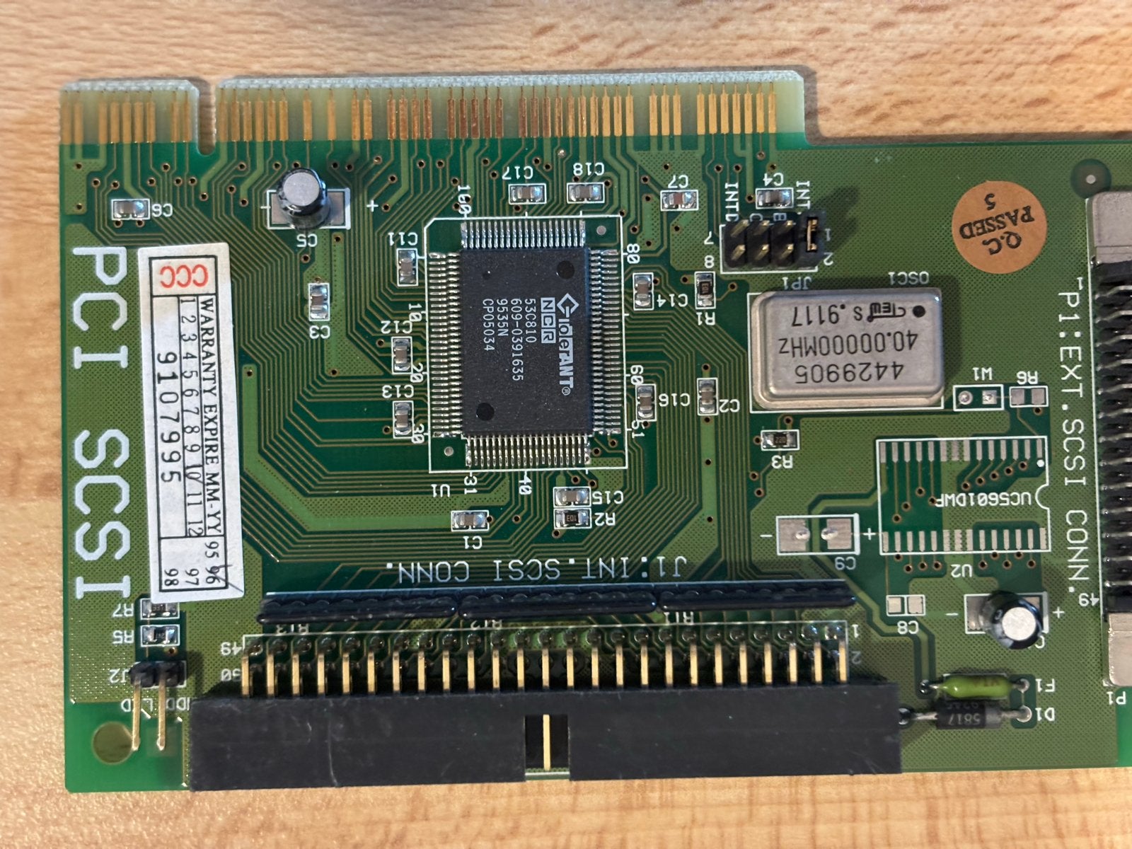 PCI SCSI-kaart - Vintage computeronderdeel, Ophalen of Verzenden, Gebruikt