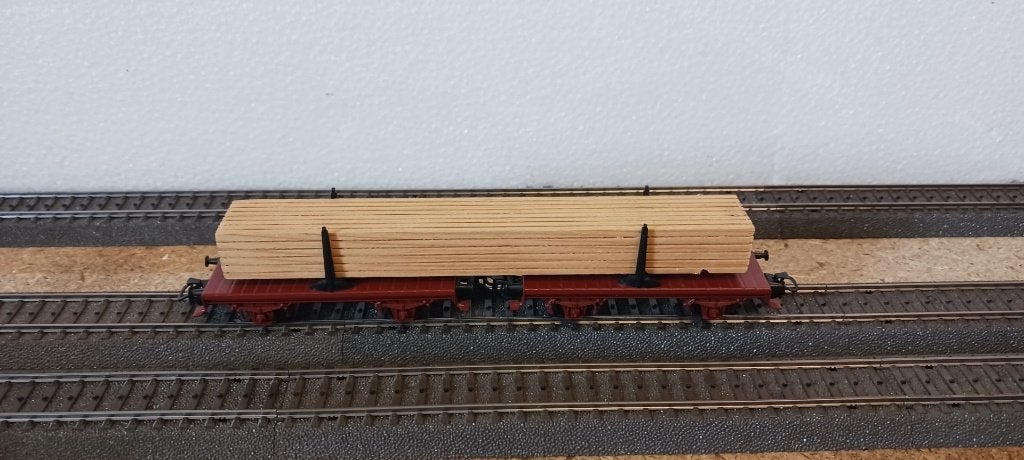 Marklin 4665: Langhoutwagon, Wisselstroom, Gebruikt, Wagon, Ophalen of Verzenden