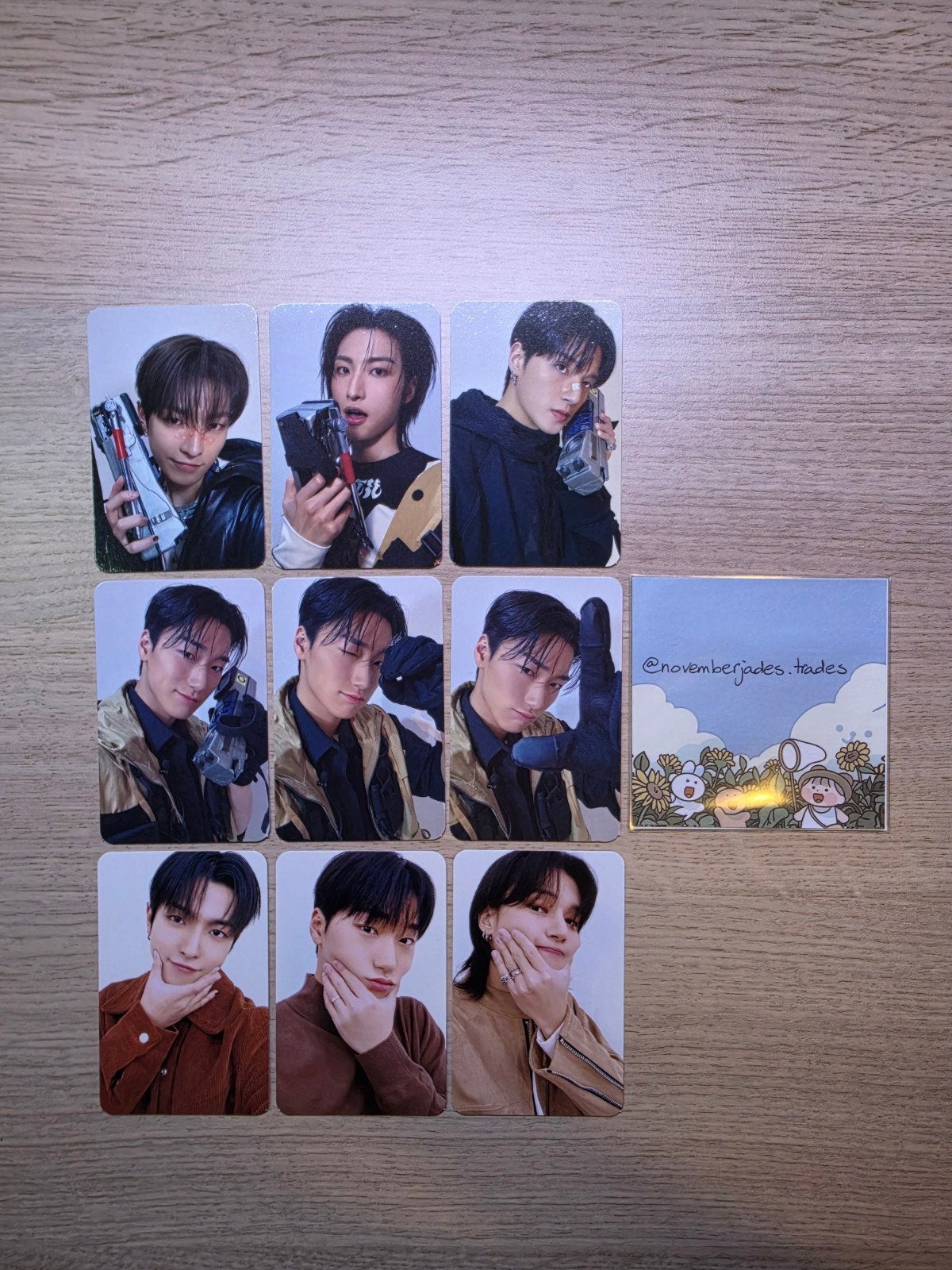 Ateez x Aniteez merchandise-exclusive photocards, Verzenden, Zo goed als nieuw, Foto of Kaart
