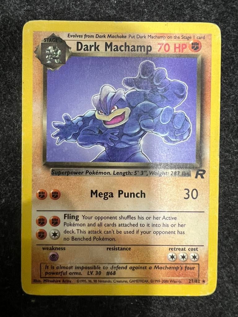 Dark Machamp Team Rocket #27/82, Ophalen, Zo goed als nieuw