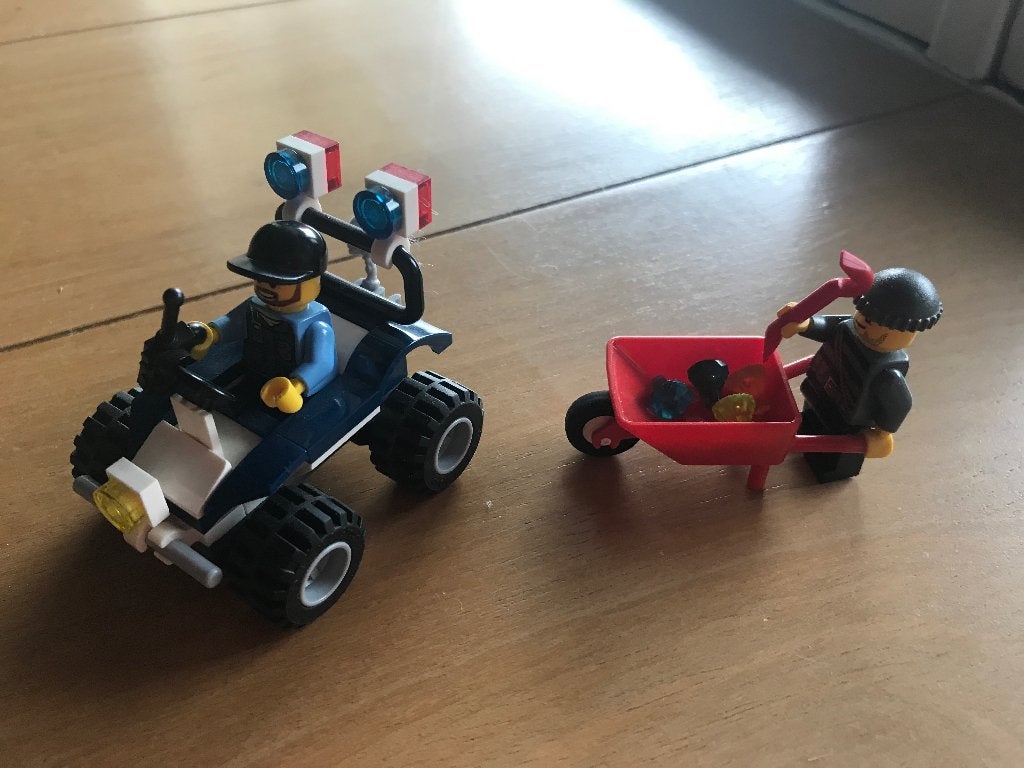 LEGO City 60006, Politie quad met inbreker, 2-7jaar, City, Lego, Inclusief instructies, Ophalen of Verzenden