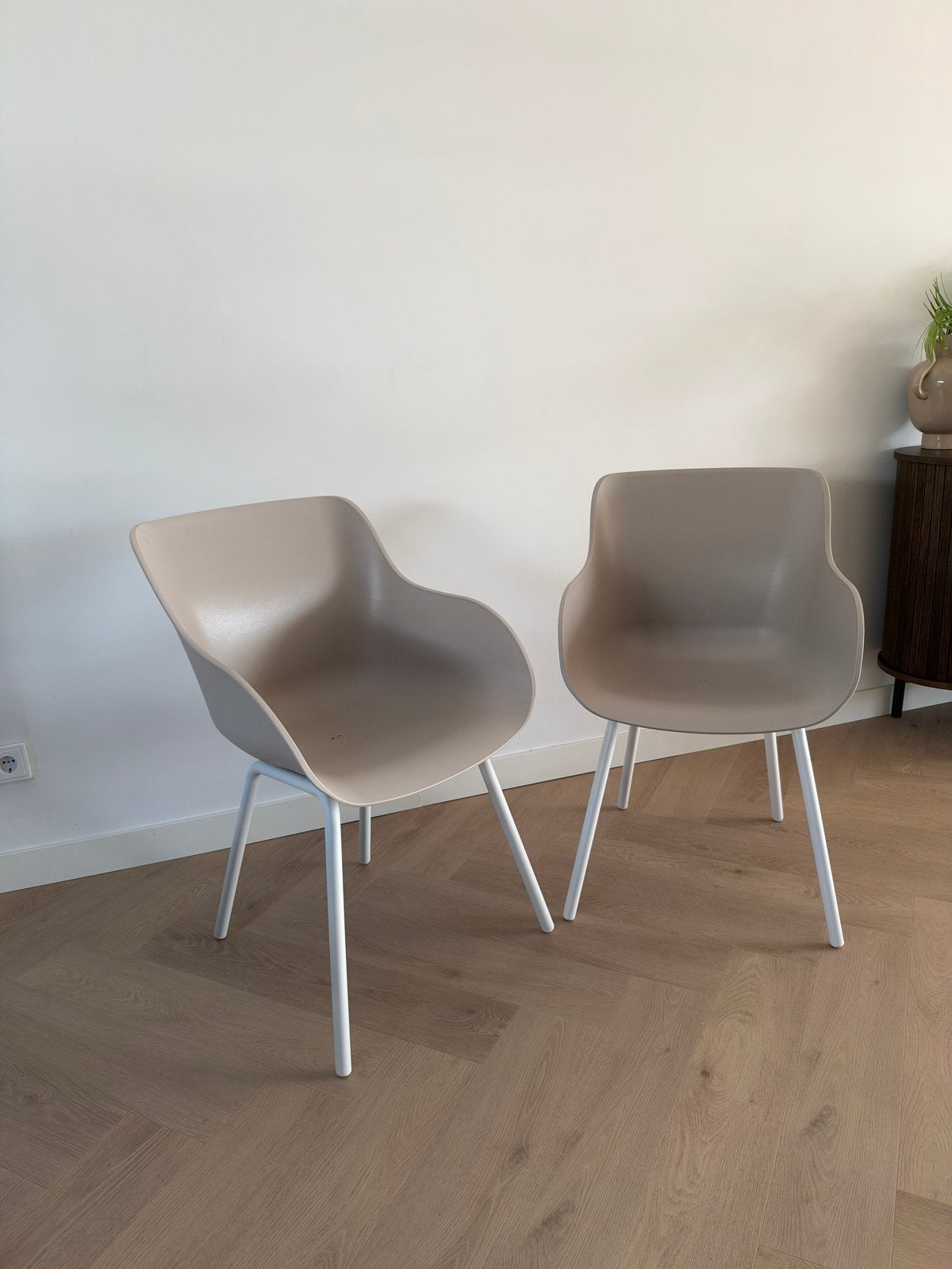 2x Hartman Amaya Shell Chateau Grey stoelen / Nieuw, Ophalen, Kunststof, Twee, Overige kleuren