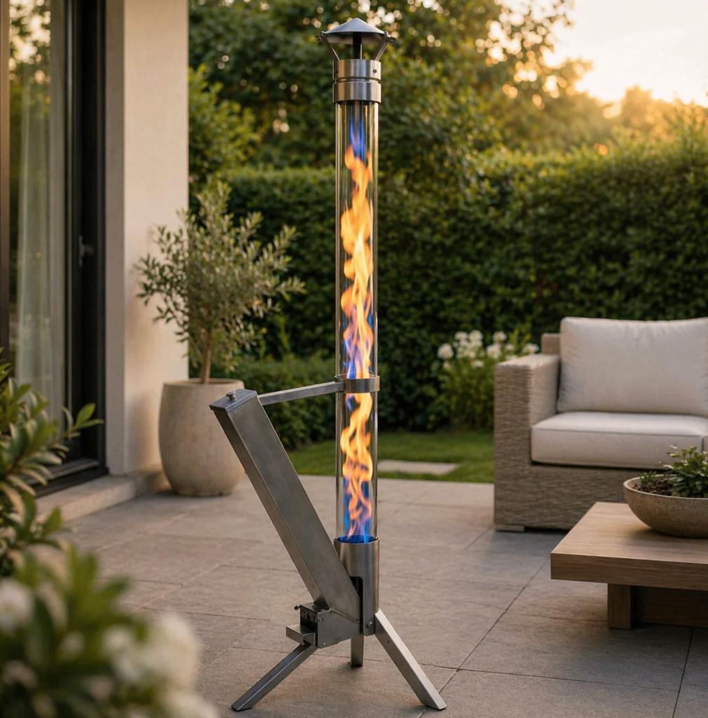 Pellet Terrasheater -Terrasverwarmer - Palletkorrels -Heater, Tuin en Terras, Terrasverwarmers, Outlethal, Nieuw, Outlethal, Ophalen of Verzenden