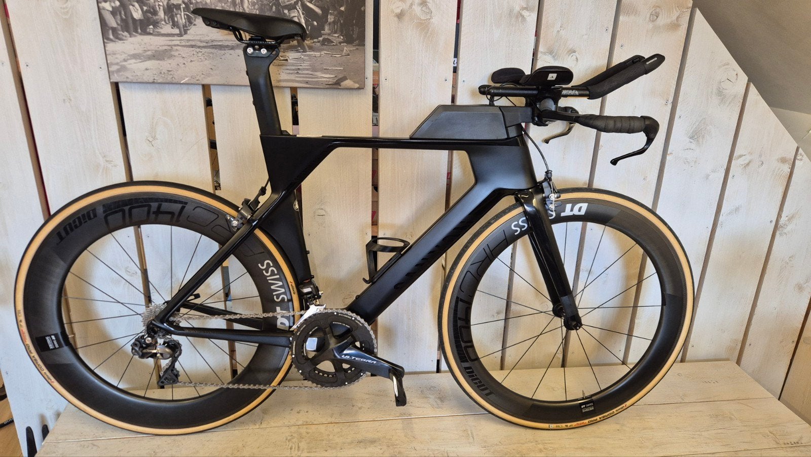 Canyon Speedmax Ultegra Di2 Powermeter Triatlon fiets mt M, 28 inch, Carbon, Velgrem, Zo goed als nieuw