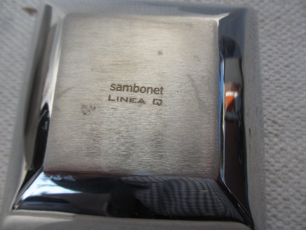 Sambonet linea Q schaaltjes hoogglans rvs Z.G.A.N., Overige typen, Zilver, Ophalen of Verzenden, Zo goed als nieuw