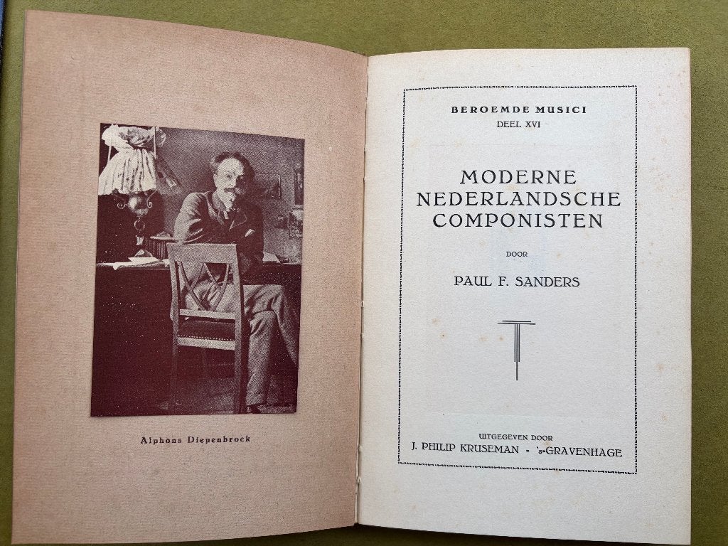 Moderne Nederlandsche componisten, Boeken, Gelezen, Artiest, Ophalen of Verzenden, P.F. Sanders