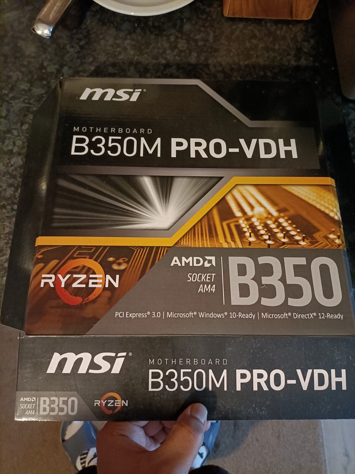 MSI B350M PRO-VDH Moederbord - AMD Ryzen AM4, Computers en Software, DDR4, AM4, Ophalen of Verzenden, Zo goed als nieuw
