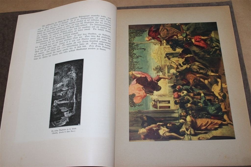 Antieke Kunstmap Tintoretto 1921. Kleurenreproducties., Ophalen of Verzenden, Gelezen