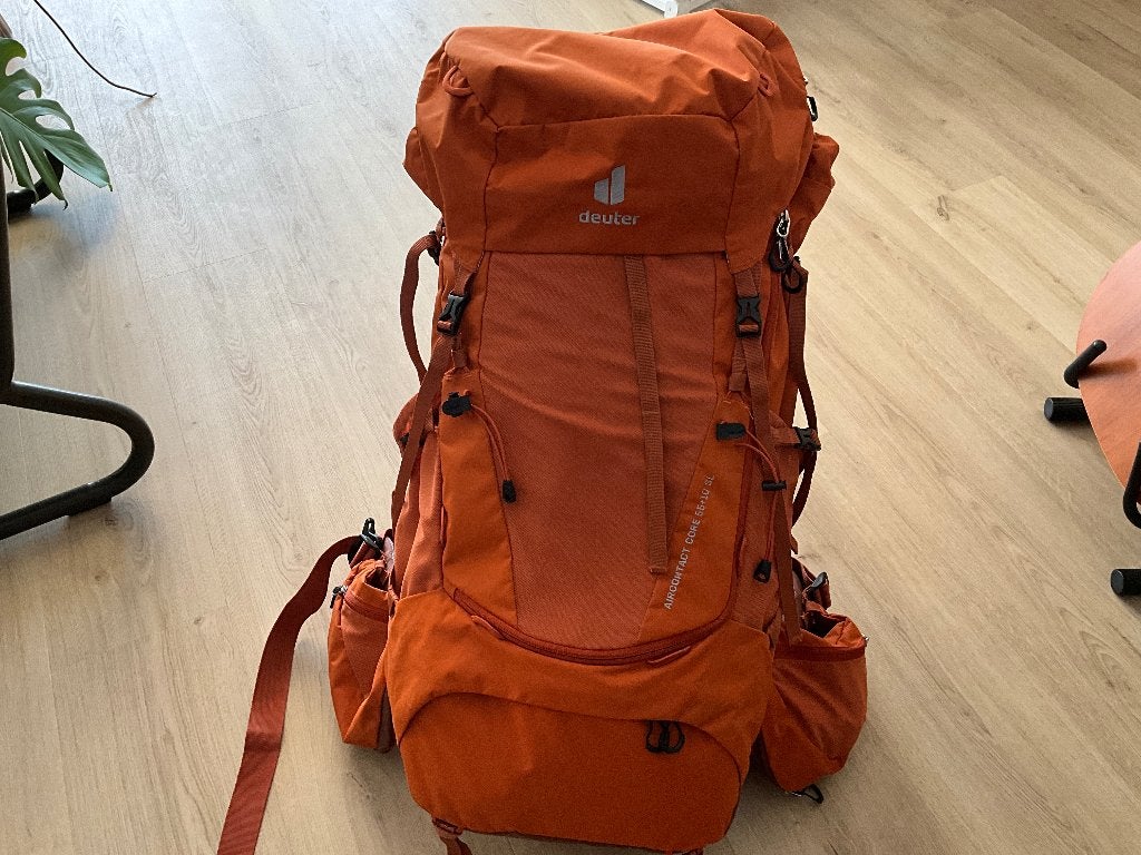 Backpack Deuter aircontact Core 55+10 SL, Sieraden, Tassen en Uiterlijk, Tassen | Rugtassen, 40 cm of meer, Zo goed als nieuw