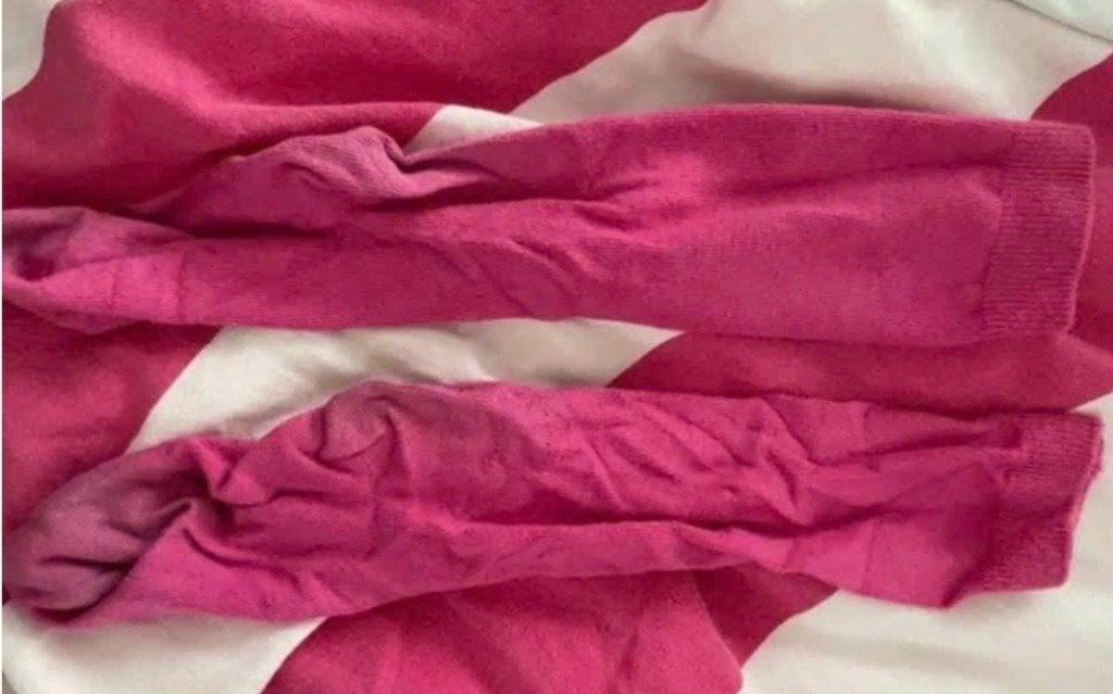 Roze kniekousen in maat 27, Ophalen, Gebruikt, Meisje, Sokken