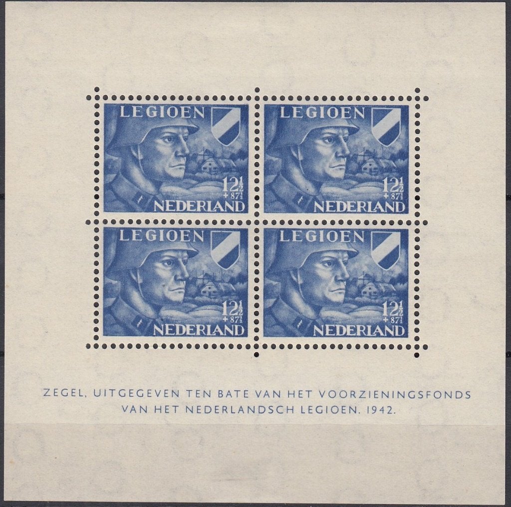 Nederland- 3.22.9- 1942 -Legioenzegels- NVPH-V403B- Lees- P, Postzegels en Munten, Postzegels | Nederland, Verzenden, Na 1940
