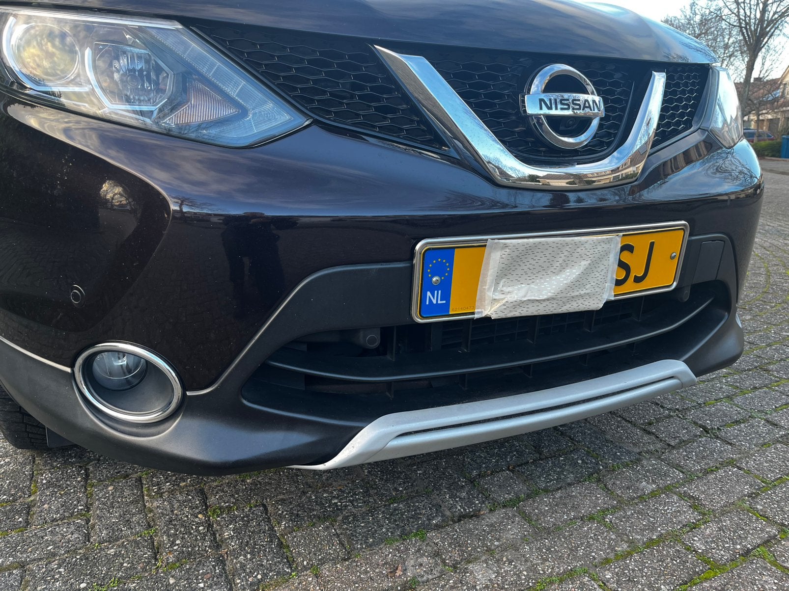 Frontstrip zilver voorbumper Nissan Quashqai, Ophalen of Verzenden, Zo goed als nieuw