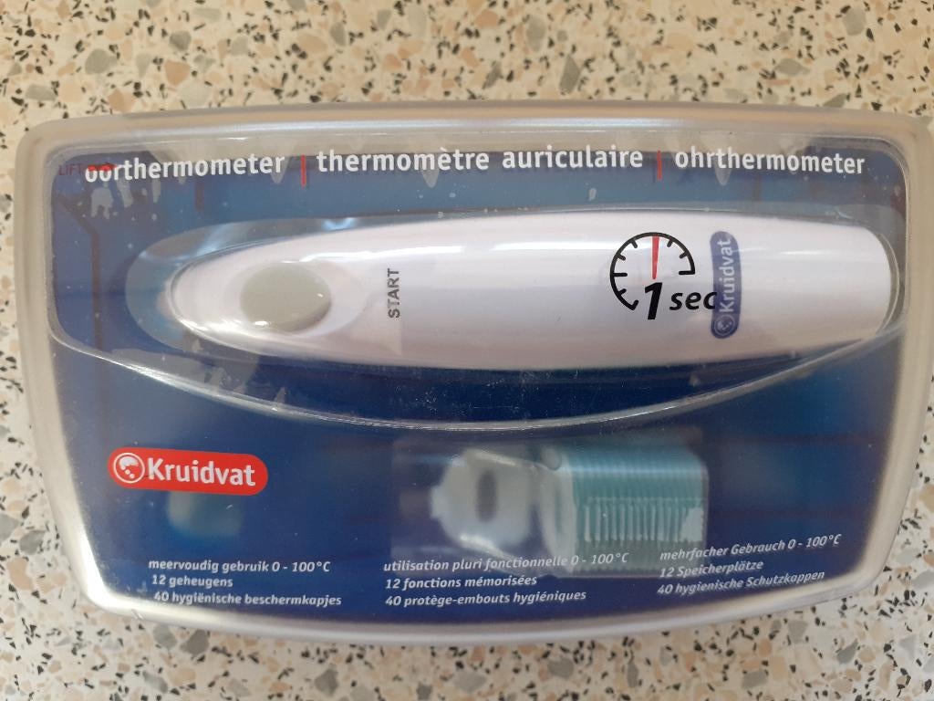 Digitale oor koortsthermometer, Witgoed en Apparatuur, Ophalen of Verzenden, Zo goed als nieuw, Overige typen