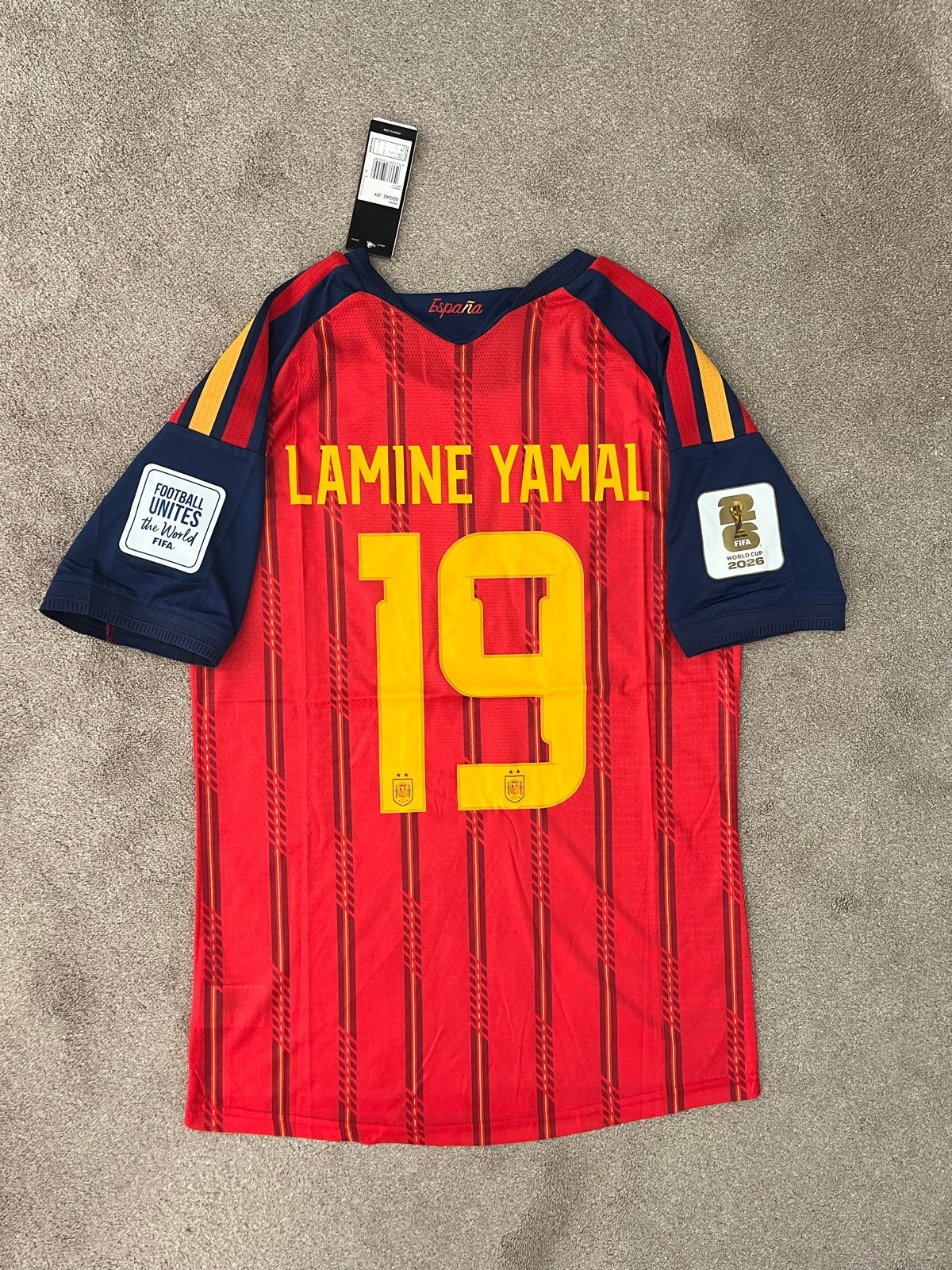 Spanje Thuisshirt Lamine Yamal 19 WK 2026 Maat L, Maat L, Ophalen of Verzenden, Nieuw, Shirt