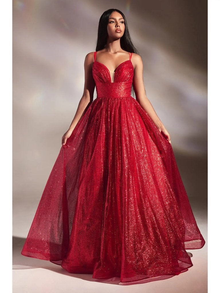 Gelaagde glitter baljurk Rood, Ophalen of Verzenden, Nieuw, Rood, Galajurk