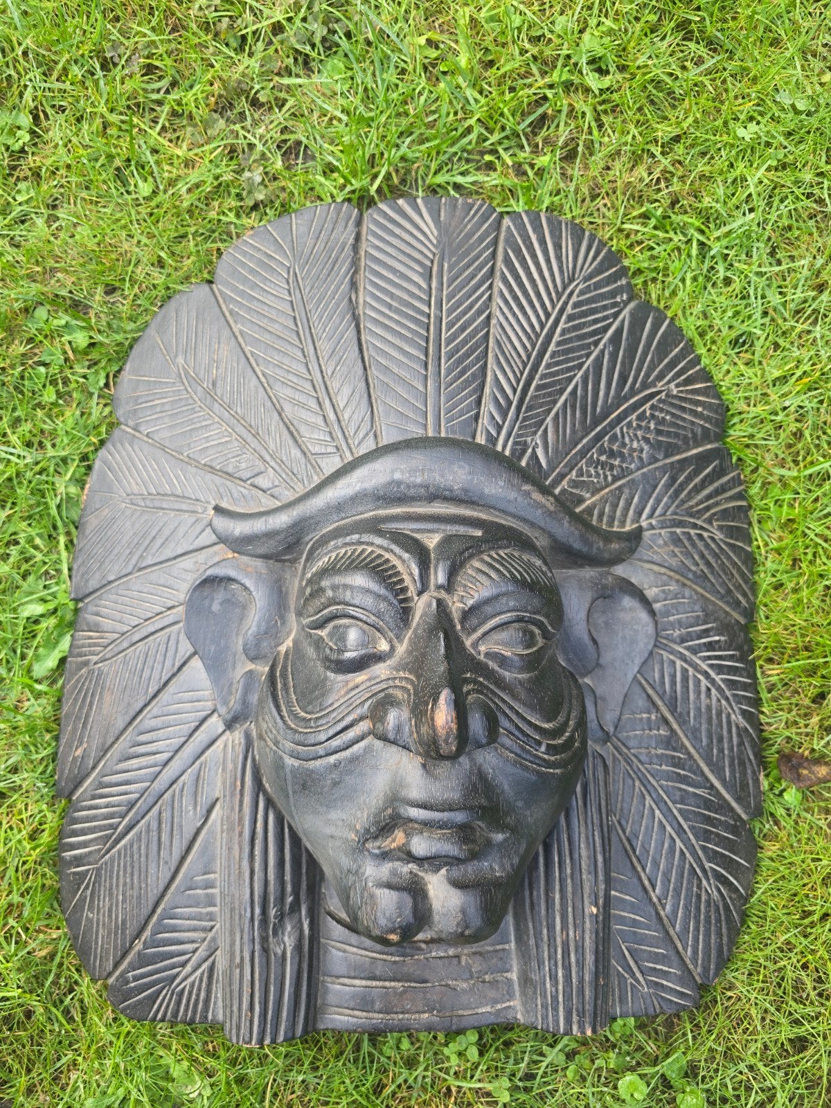 Handgesneden houten masker - Indiaanse stijl, Ophalen, Masker, Handgemaakt, 20 - 50 cm