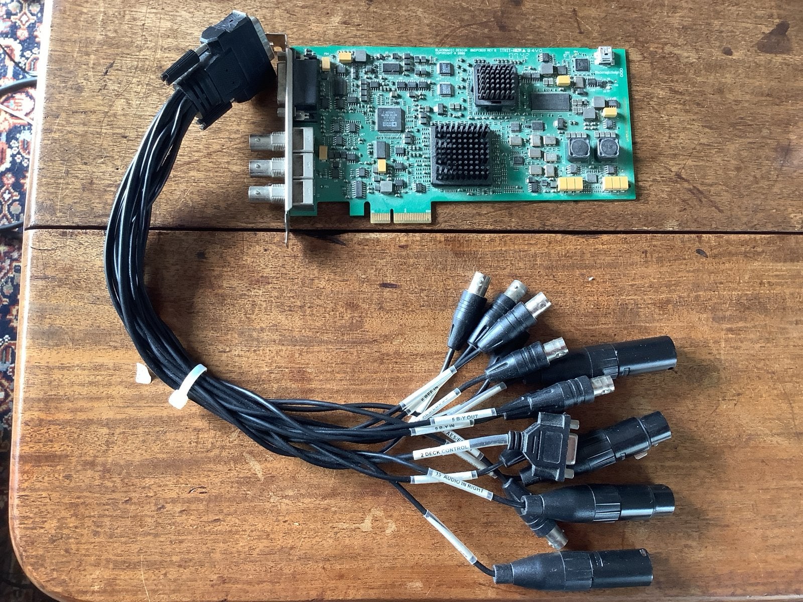 Blackmagic design decklink HD extreme met breakout kabel, Ophalen of Verzenden, Gebruikt