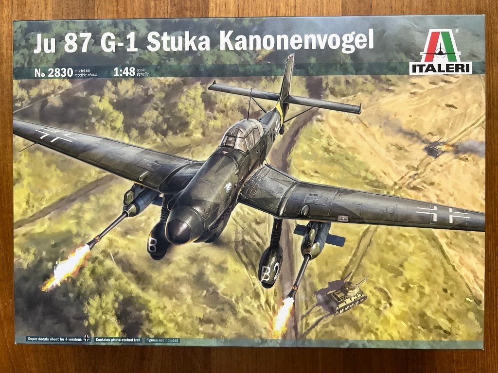 Italeri Ju 87 G-1 Stuka Kanonenvogel 1:48 - 2830, Italeri, Nieuw, Ophalen of Verzenden, Groter dan 1:72