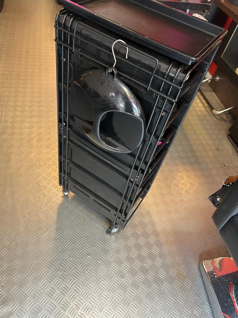 Zwarte Kappers trolley, Ophalen of Verzenden, Rechthoekig, 50 tot 100 cm, Minder dan 50 cm