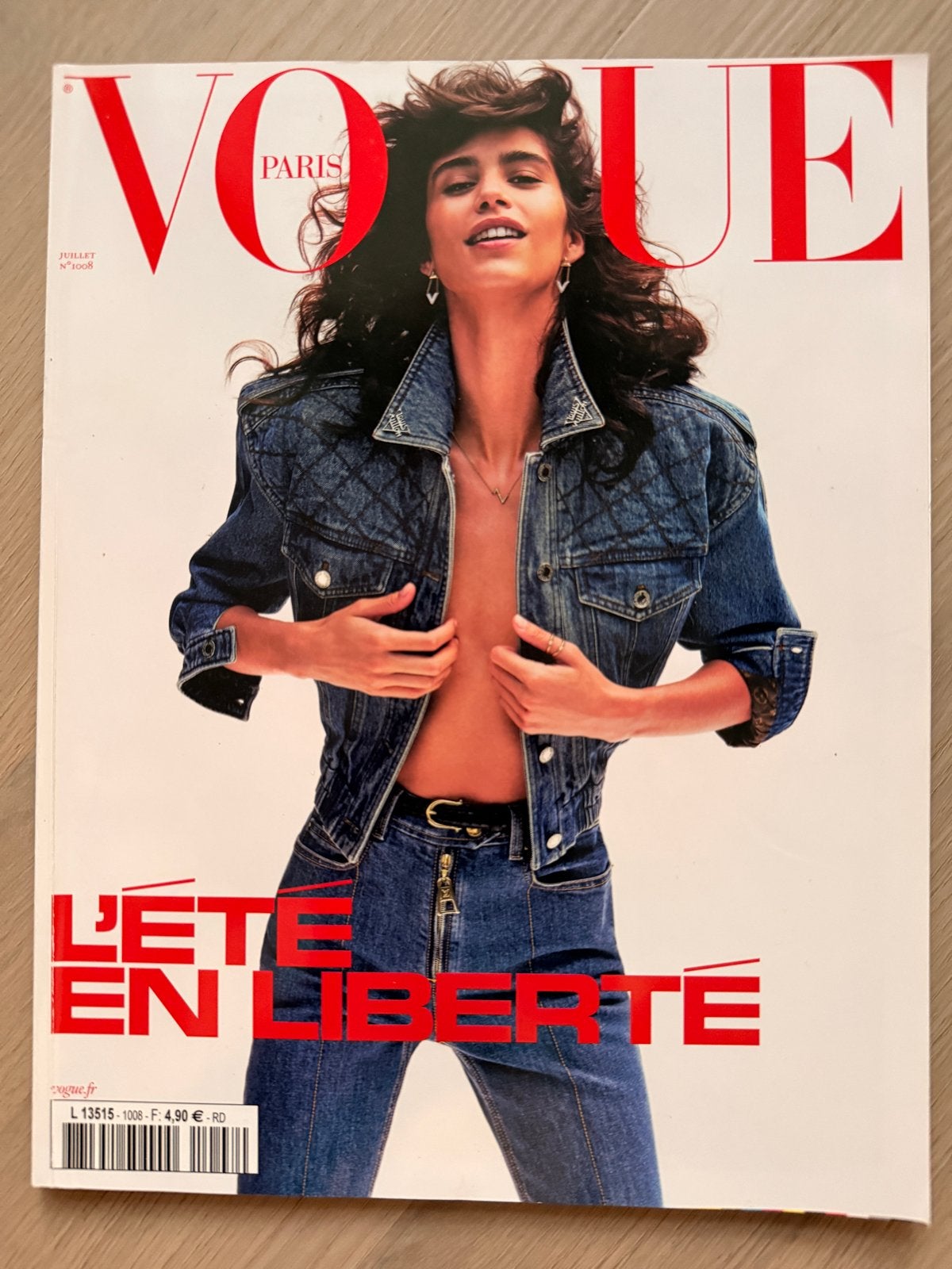 Vogue Paris Juli 2020 - nr 1008 Mica Argañaraz, Ophalen of Verzenden, Zo goed als nieuw, Glossy