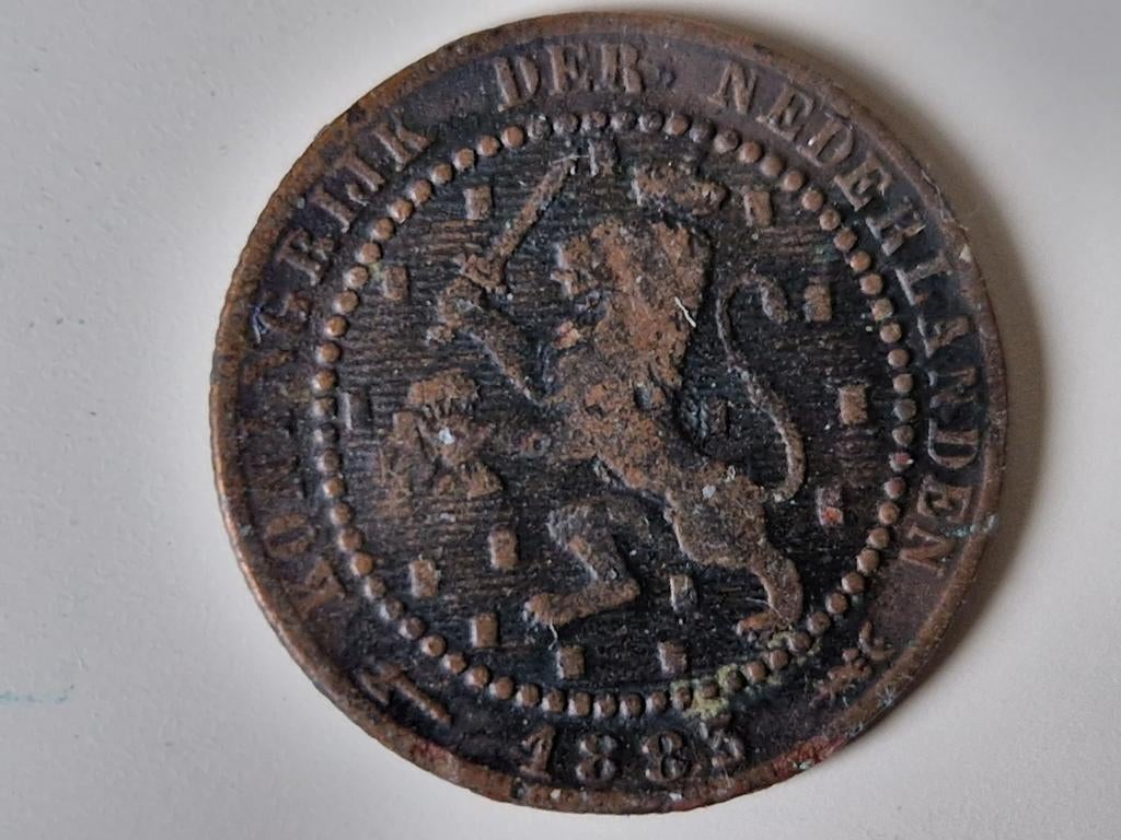 1 cent Nederland 1883, Postzegels en Munten, Munten | Nederland, Ophalen of Verzenden, Koning Willem III, 1 cent, Losse munt