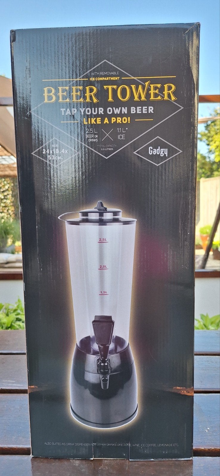 Biertoren, Ophalen, Minder dan 50 cm, Zwart, Nieuw