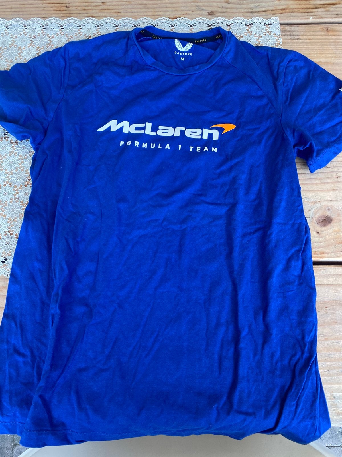 McLaren F1 shirt, maat 164 in prima staat, Ophalen of Verzenden, Zo goed als nieuw, Overige maten, Blauw