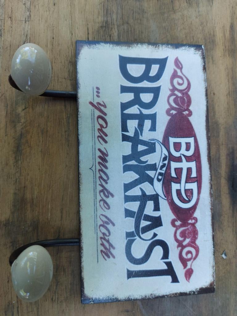 Kapstok bed en breakfast cadeau moederdag, Ophalen of Verzenden