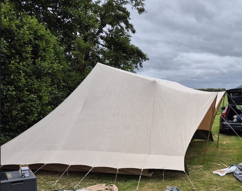 Randstad katoenen tent – waterdicht – compleet – gezinstent, Ophalen, Gebruikt, Tot en met 4