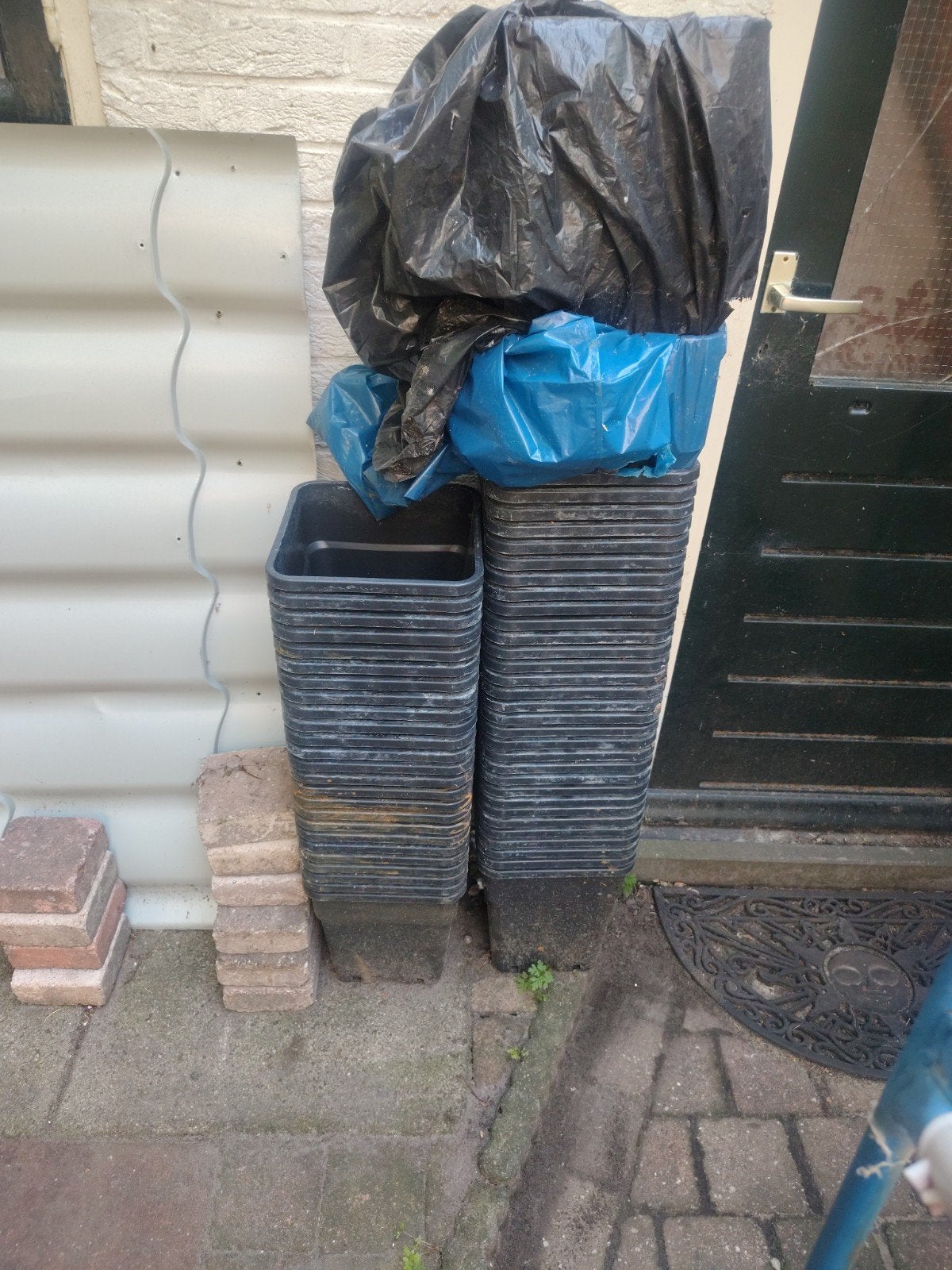 Grote partij gebruikte plantenpotten, Ophalen, Kunststof, Gebruikt, Minder dan 60 cm