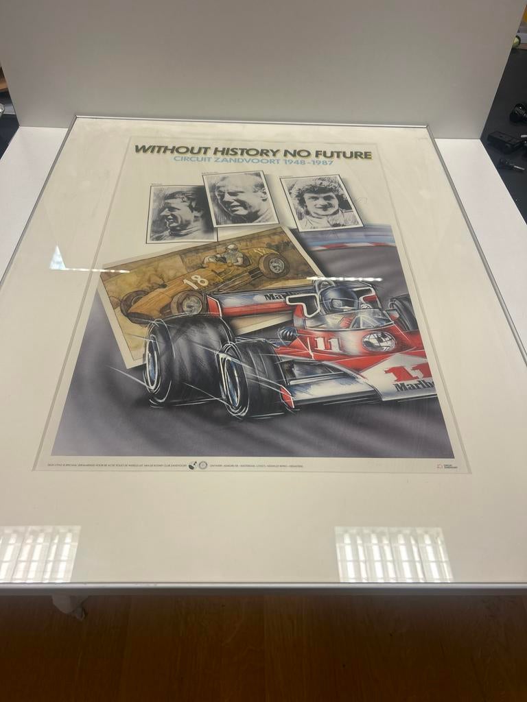 Vintage Circuit Zandvoort Poster 1948-1987 F1 Litho, Ophalen, Gebruikt, Sport