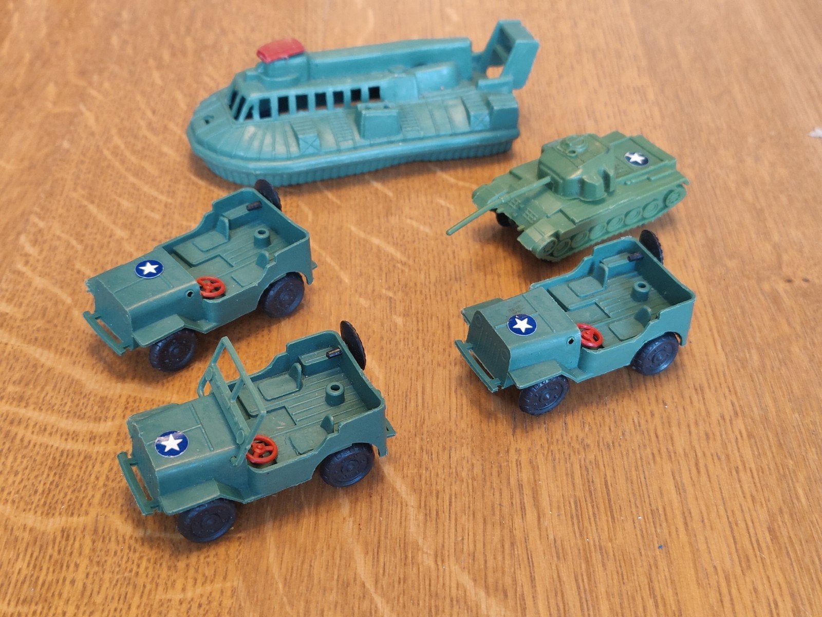 Plastic Leger Voertuigen Tank JEEP Hovercraft, Ophalen of Verzenden