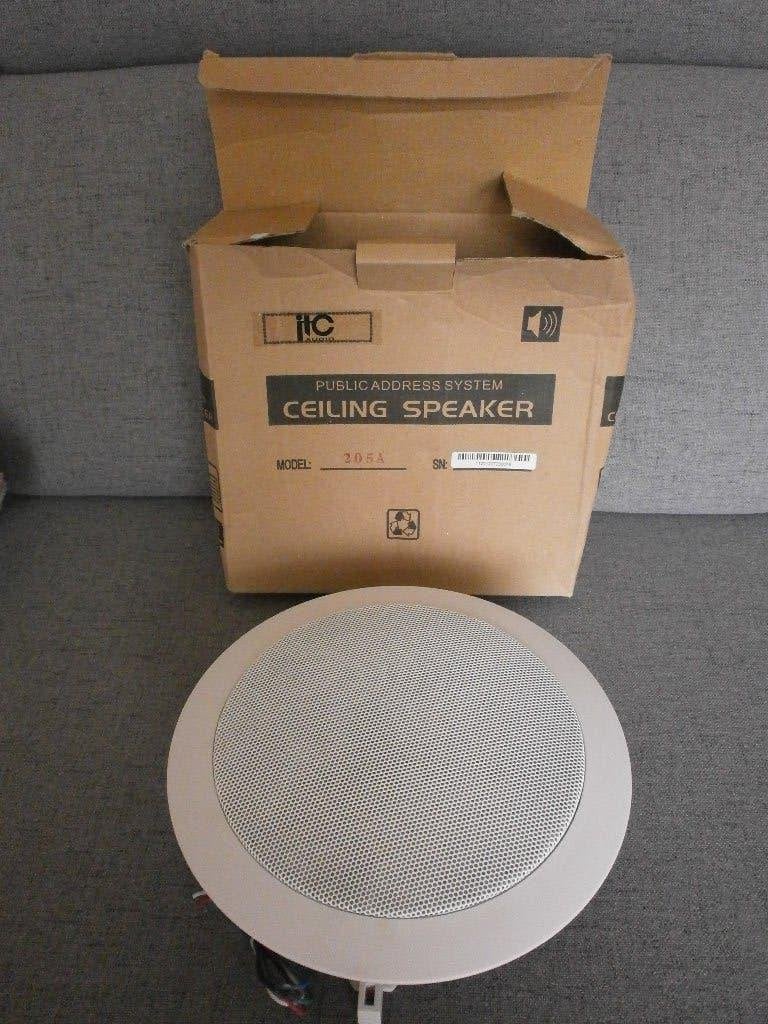 Luidspreker, plafond speaker T205A 22 cm wit nieuw, Audio, Tv en Foto, Luidsprekers, Overige merken, Overige typen, Nieuw, Ophalen of Verzenden