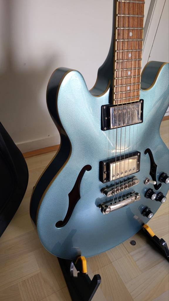 Epiphone ES-339 Pro Pelham Blue. Zeer goede conditie, Muziek en Instrumenten, Ophalen of Verzenden, Gebruikt, Hollow body, Epiphone