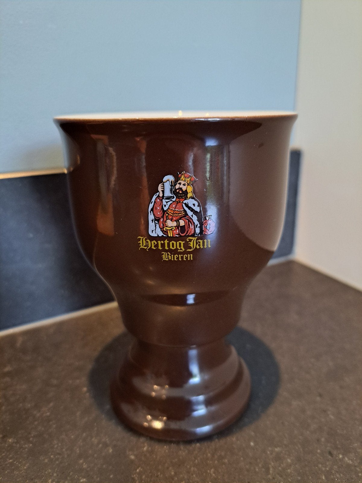 Hertog Jan Stenen Bierpul / Beker - Mitterteich Bavaria, Ophalen of Verzenden, Gebruikt, Overige typen, Hertog Jan