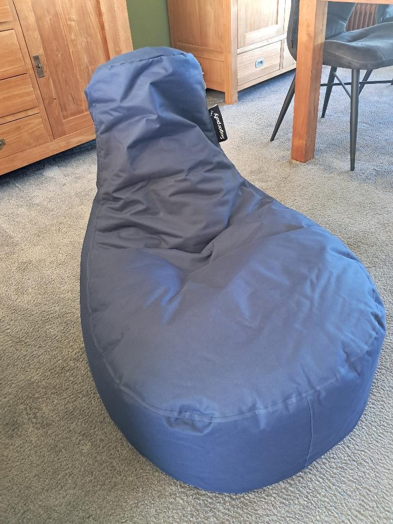 Sugarpufy Gamer zitzak, Huis en Inrichting, Zitzakken, Ophalen, Zo goed als nieuw, Blauw, Zitzak