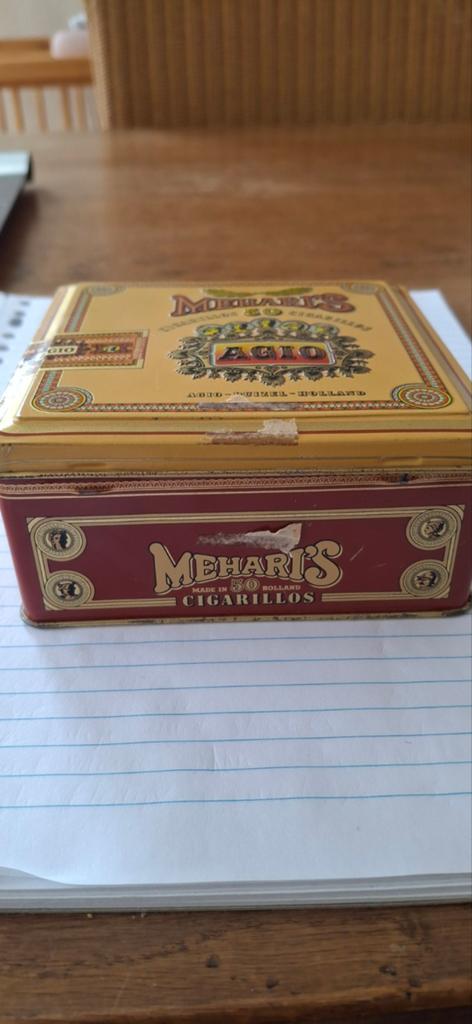 Vintage Mehari's Sigaretten Blik - Agio Duizel Holland, Verzamelen, Blikken, Ophalen of Verzenden, Gebruikt, Overige, Overige merken