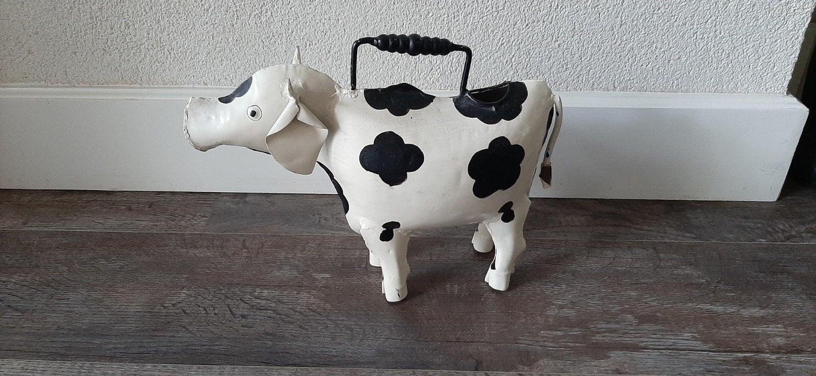 Metalen gieter in de vorm van een koe, Ophalen, Gebruikt, Metaal
