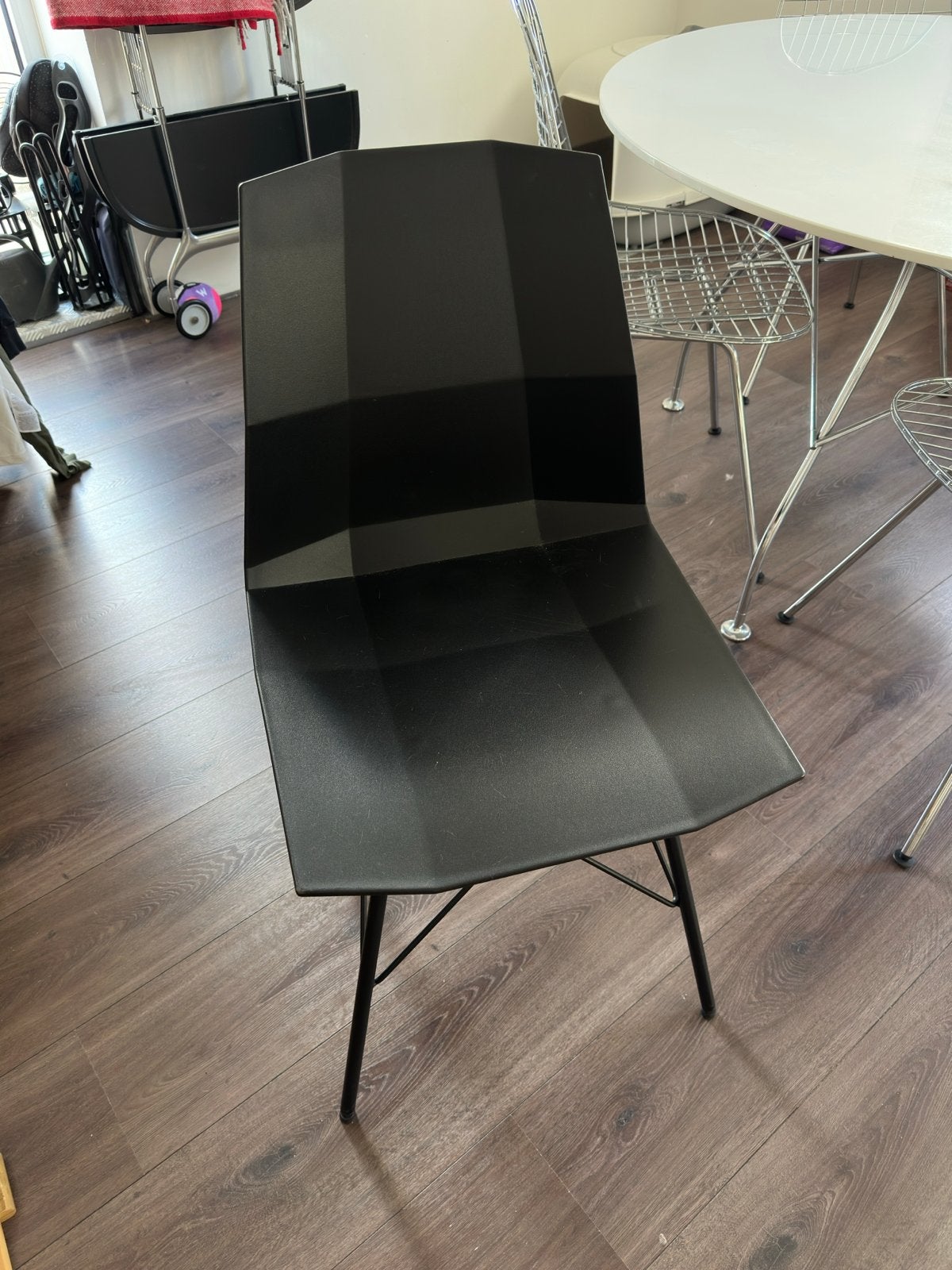 Zwarte design stoel van Loods 5, Huis en Inrichting, Kunststof, Gebruikt, Zwart, Ophalen of Verzenden