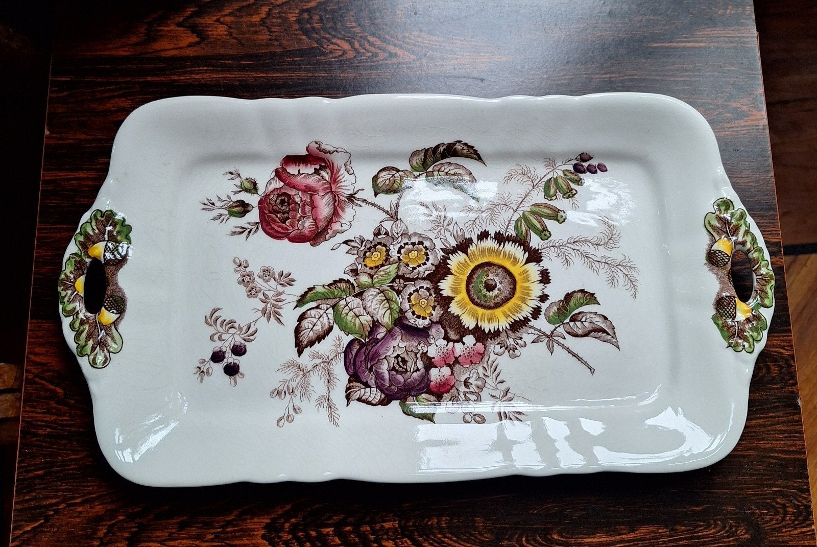 Antieke Mason's Friarswood serveerschaal,  50's, Antiek en Kunst, Ophalen of Verzenden