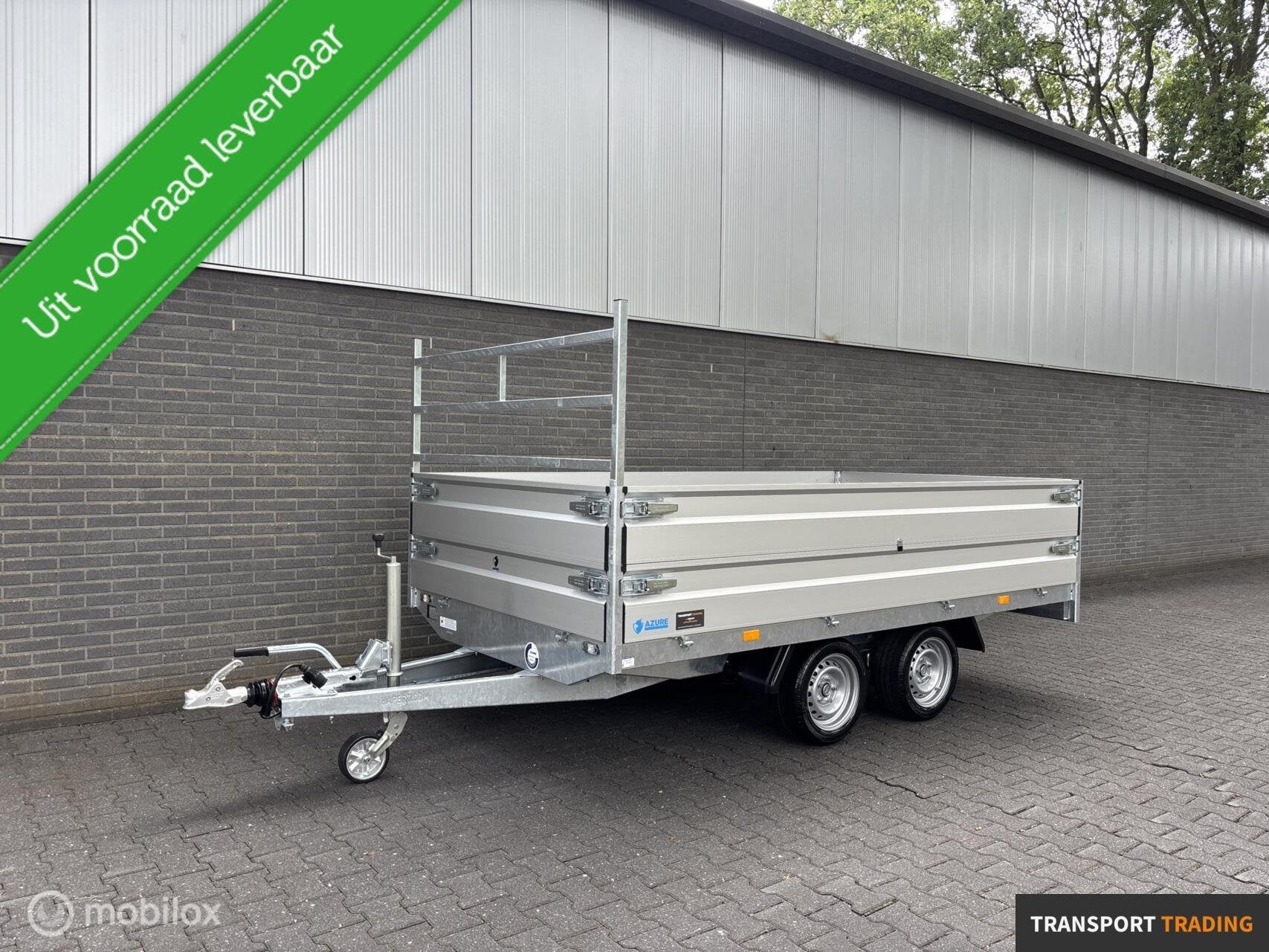 Hapert Azure 2700 KG plateauwagen + opzetborden Bj. 2026!, Transport Trading, Nieuw, Info@transporttrading.nl, De Grift 15 Nieuwleusen