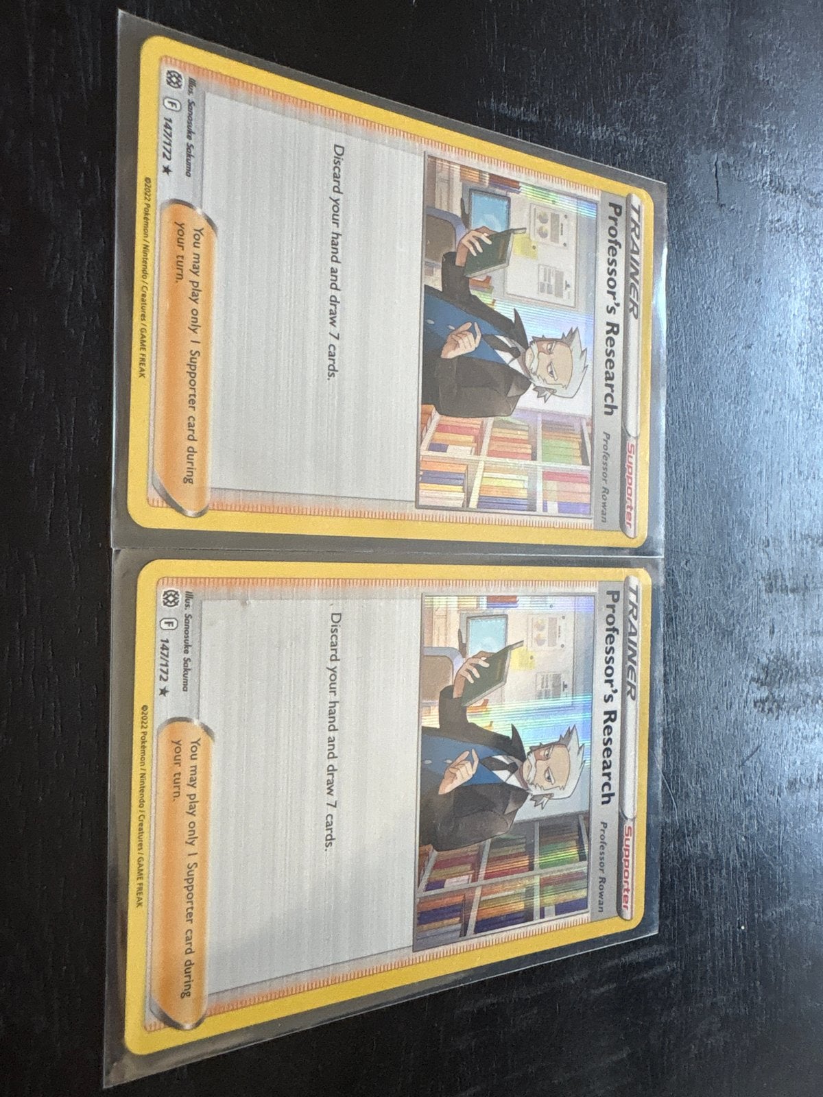 Pokémon TCG: Professor's Research (Professor Rowan) 147/172, Ophalen of Verzenden, Zo goed als nieuw, Losse kaart