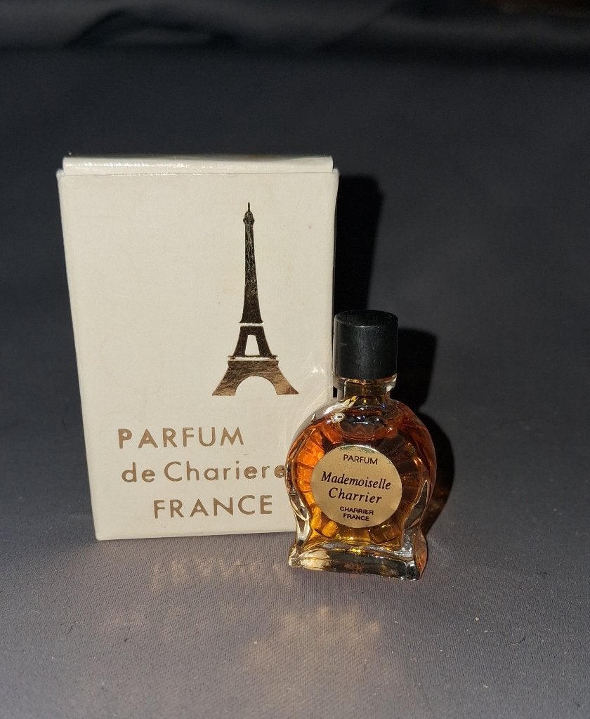 Parfum miniatuur - Charrier mademoiselle + doosje, Ophalen of Verzenden, Zo goed als nieuw, Miniatuur, Gevuld