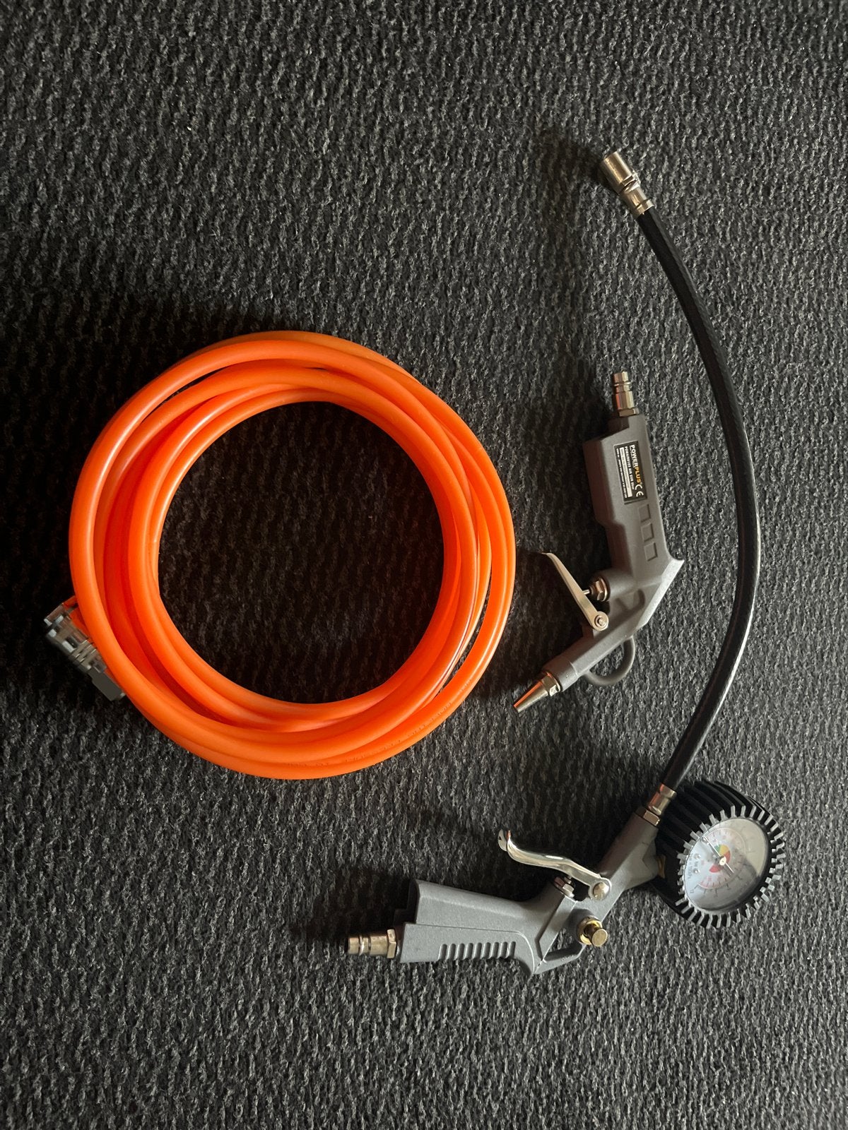 Compressor accessoires: slang, luchtpistool, bandenpomp, Ophalen of Verzenden, Gebruikt