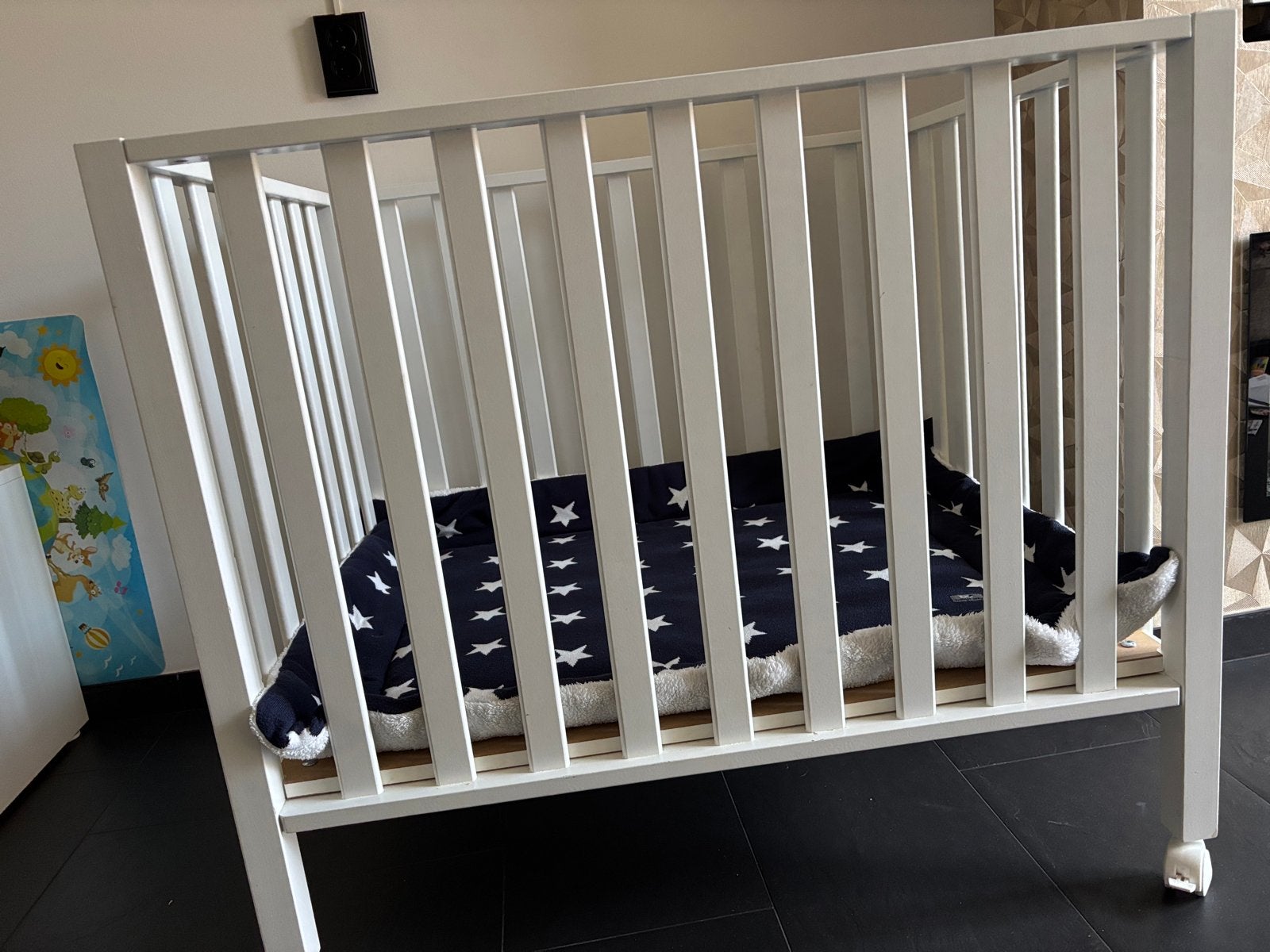 Prenatal Box op Wieltjes, Ophalen, Gebruikt, Rechthoekig, Boxkleed