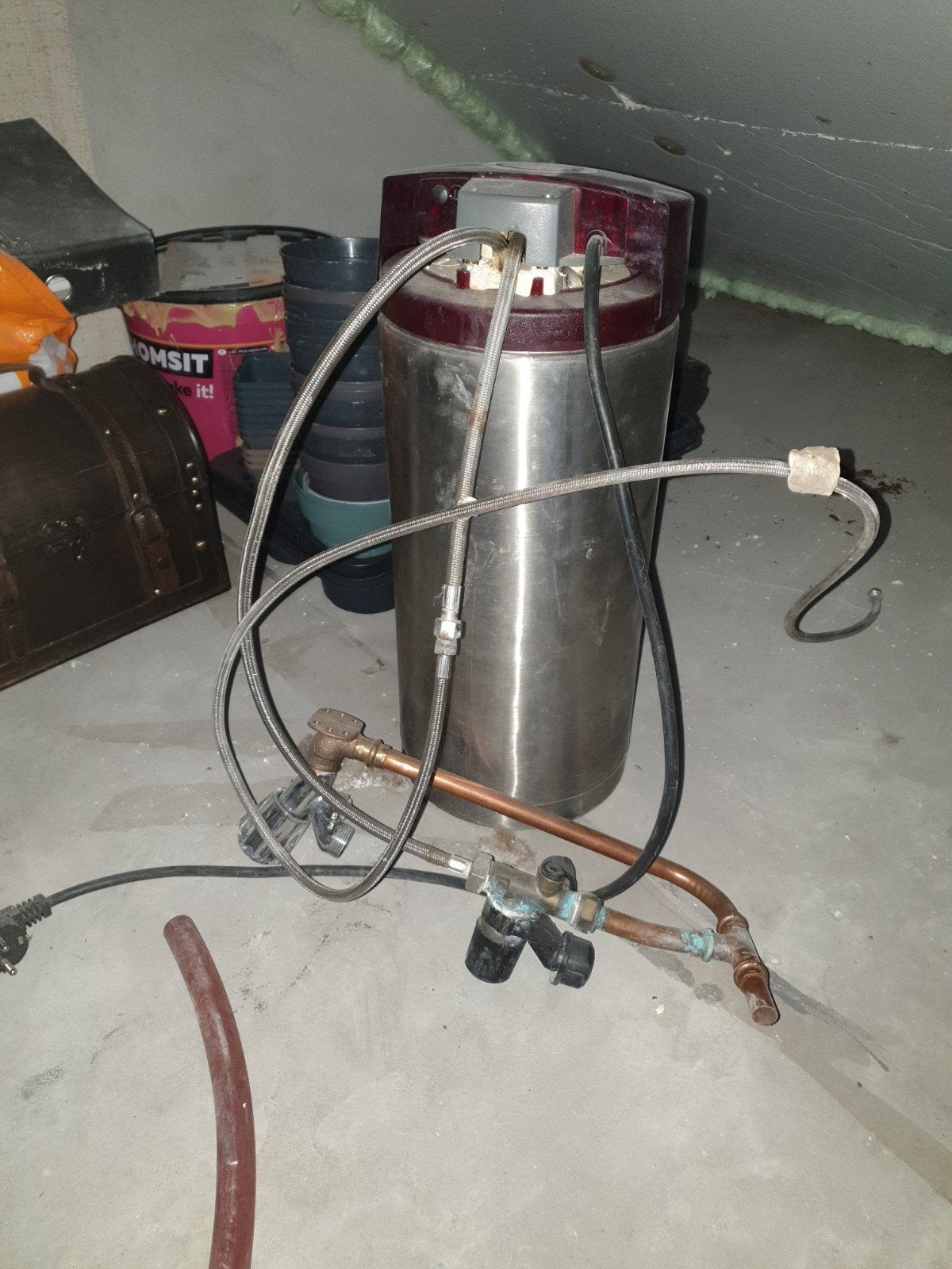 Quooker PRO7-VAQ 7 liter boiler - deksel is af, Ophalen, Niet werkend