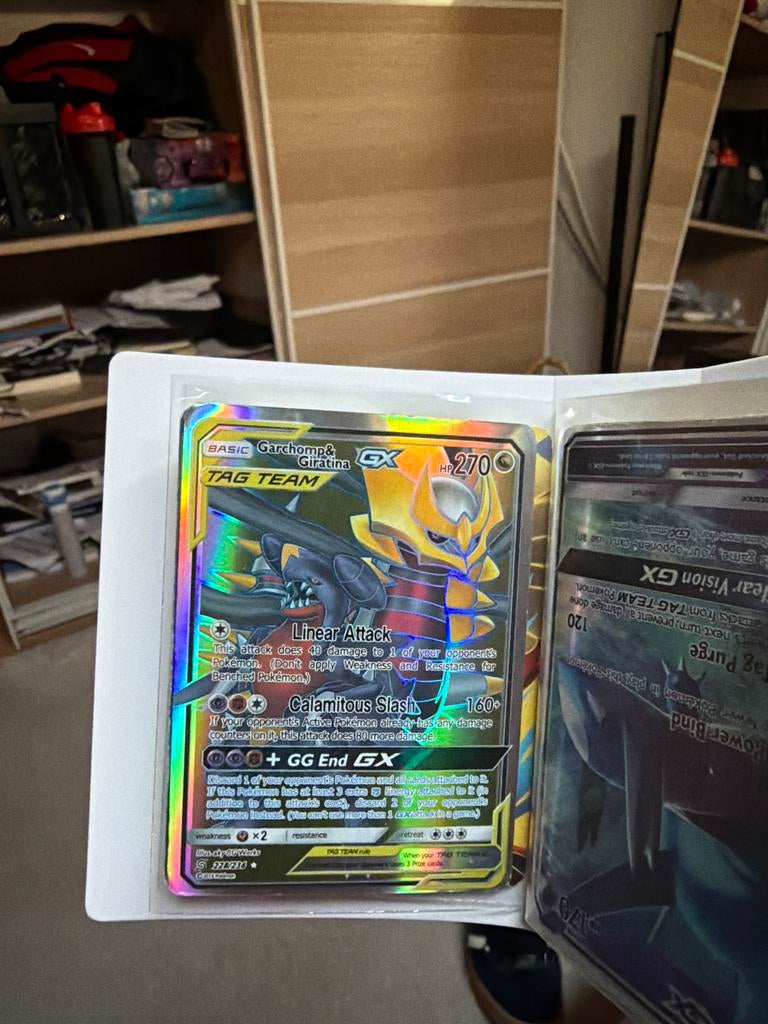 Garchomp & Giratina GX 228/236 - Zeer Goede Staat, Ophalen of Verzenden, Zo goed als nieuw, Losse kaart, Foil