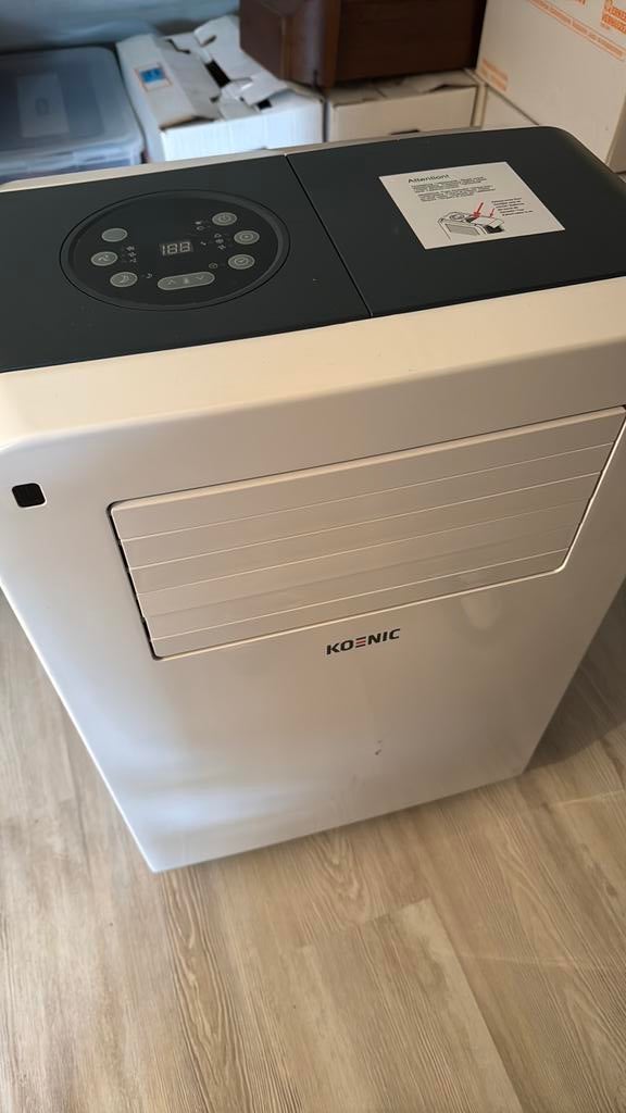 Mobiele airco Koenic, Witgoed en Apparatuur, Verzenden, Minder dan 60 m³, 3 snelheden of meer, Zo goed als nieuw