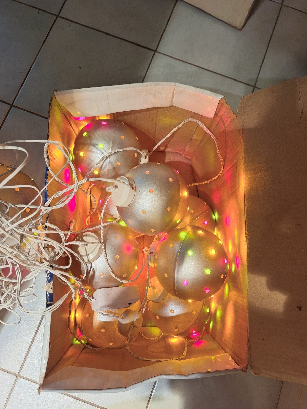 Feestverlichting Disco Lichtsnoer met Discoballen - 17 Meter, Ophalen of Verzenden, Zo goed als nieuw, Overige typen, Overige