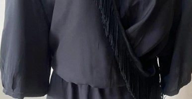 Black glamorous dress -Size 44/46 - 48, Kleding | Dames, Overige typen, Zwart, Maat 46/48 (XL) of groter, Nieuw